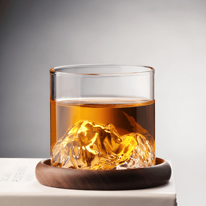 Mount Fuji Japanese Crystal Whiskey Glass