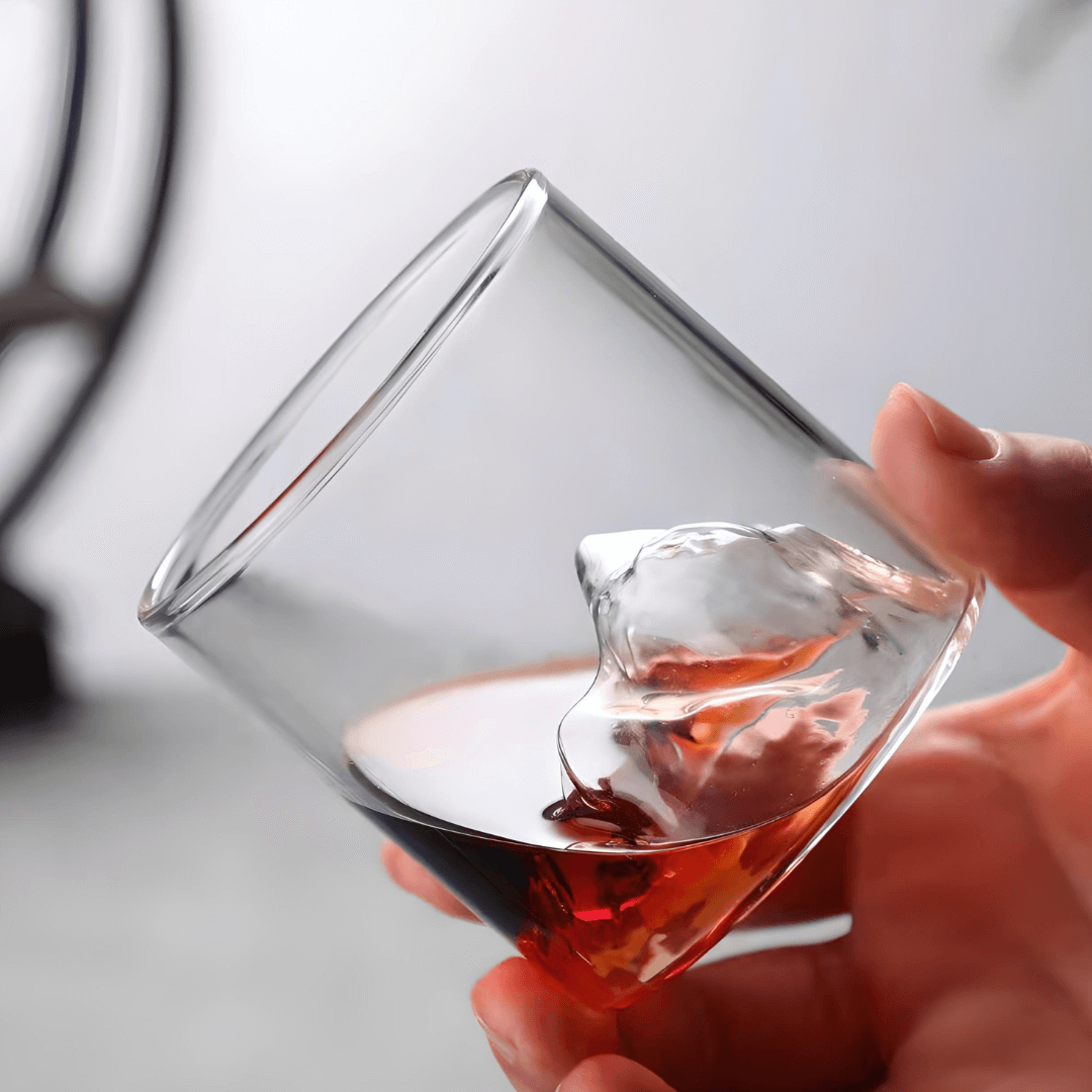 Mount Fuji Japanese Crystal Whiskey Glass