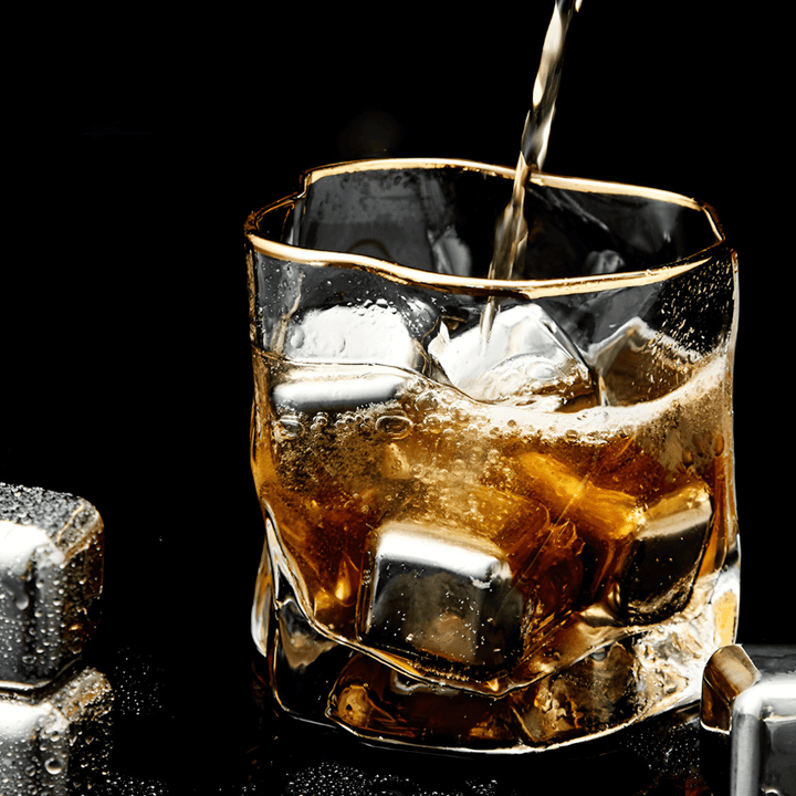 Hoshi Gold Japanese Crystal Whiskey Glass