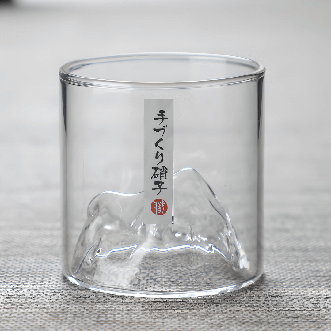 Mount Fuji Japanese Crystal Whiskey Glass