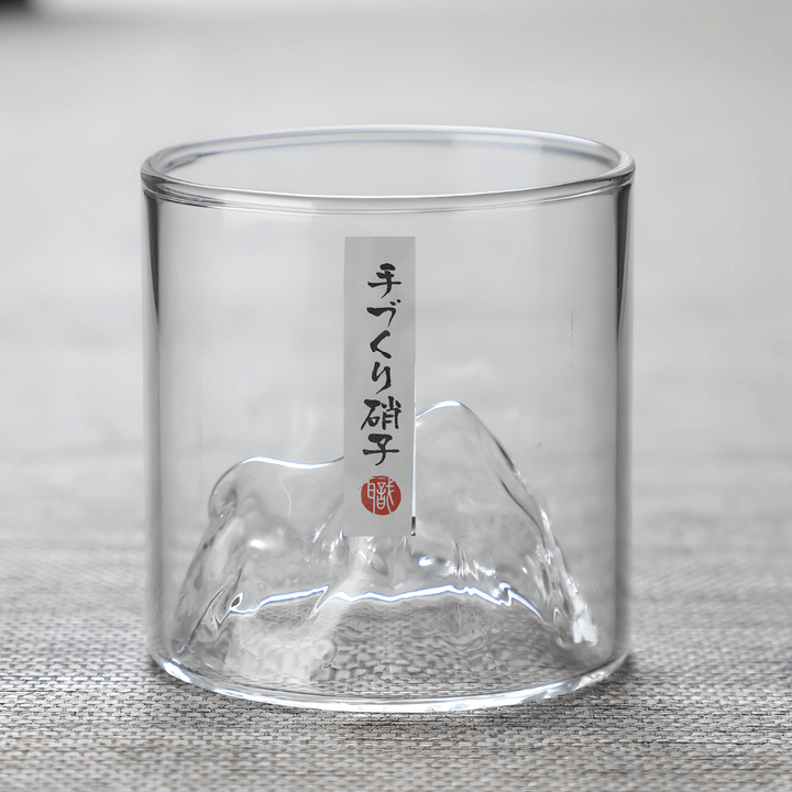 Mount Fuji Japanese Crystal Whiskey Glass