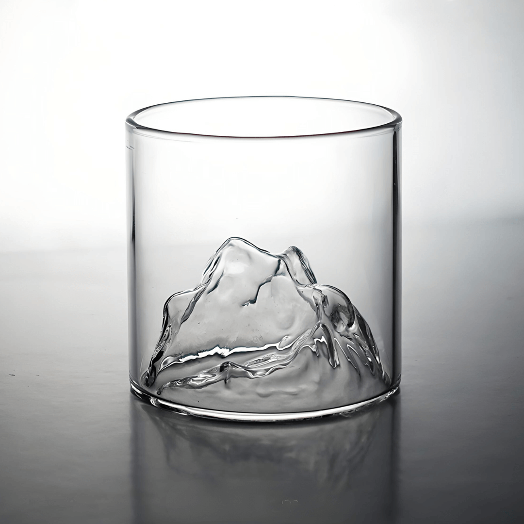 Mount Fuji Japanese Crystal Whiskey Glass