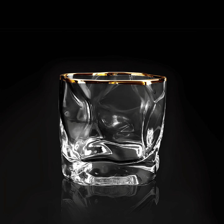 Hoshi Gold Japanese Crystal Whiskey Glass