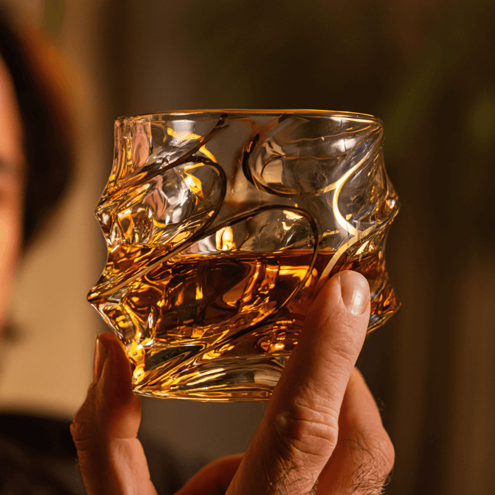 Arashi Gold Japanese Crystal Whiskey Glass