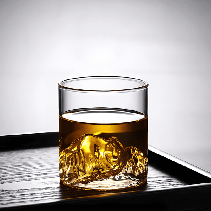 Mount Fuji Japanese Crystal Whiskey Glass
