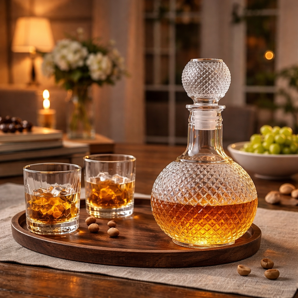 Whiskey Decanter - Diamond Cut