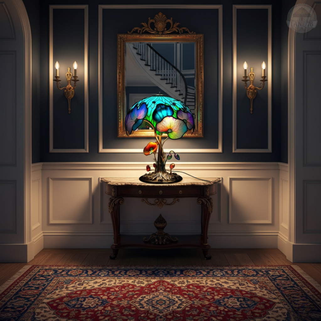 Boho Chic Mushroom Floral Lamp