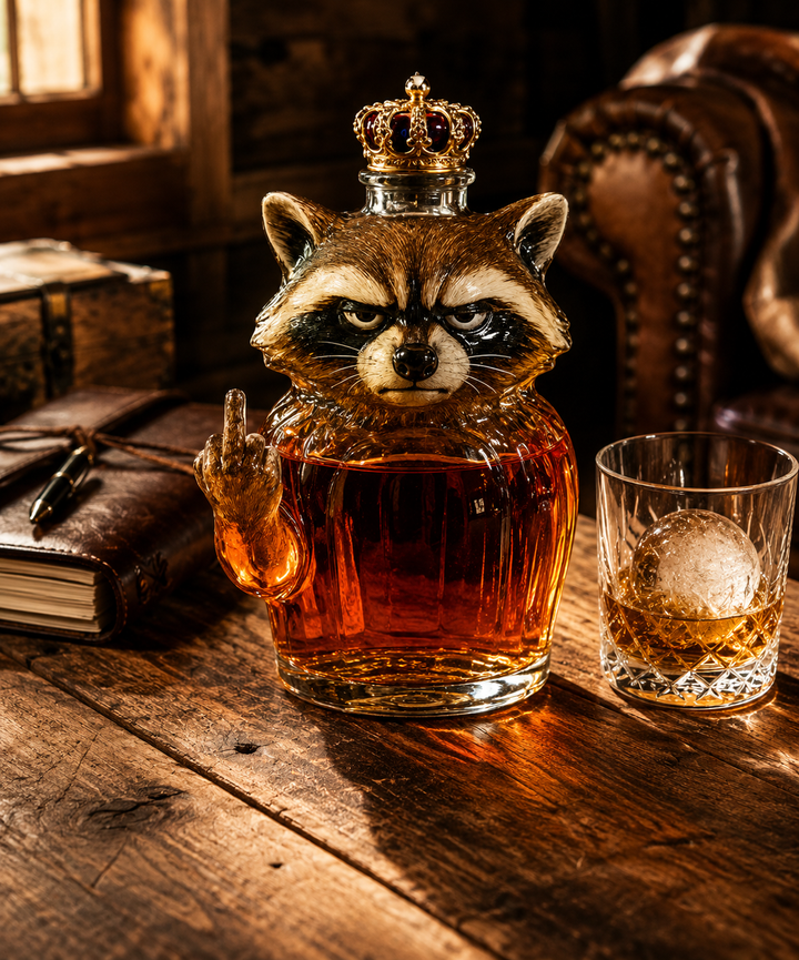 Rebel Raccoon Edition - Whisky Decanter