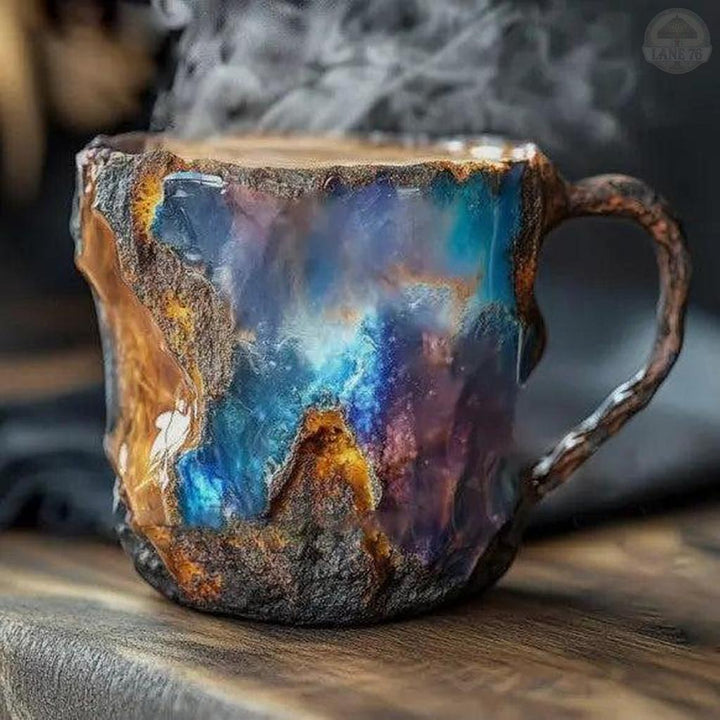 Crystal-Infused Mineral Coffee Mugs