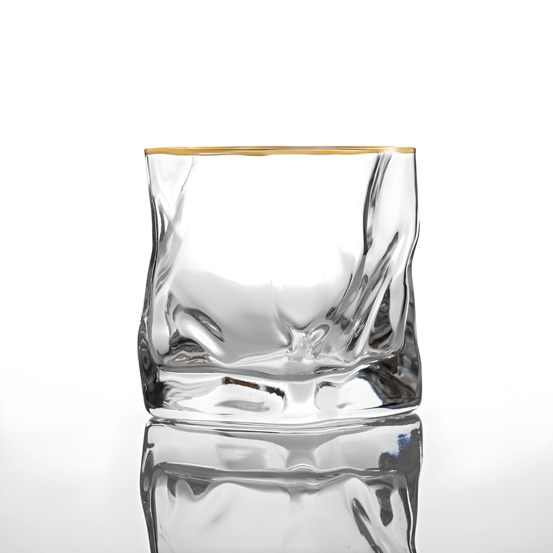 Hoshi Gold Japanese Crystal Whiskey Glass