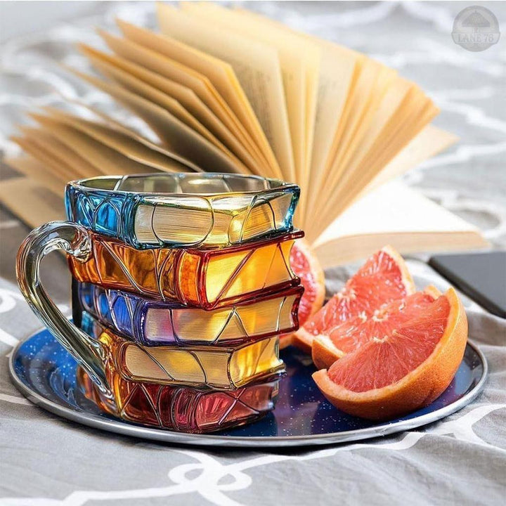 Unique Handmade 3D Happiness Mug for Reading Enthusiasts