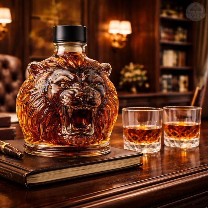 Whiskey Decanter - Lion Edition