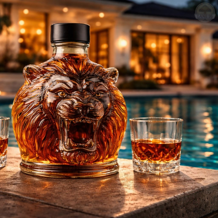 Whiskey Decanter - Lion Edition