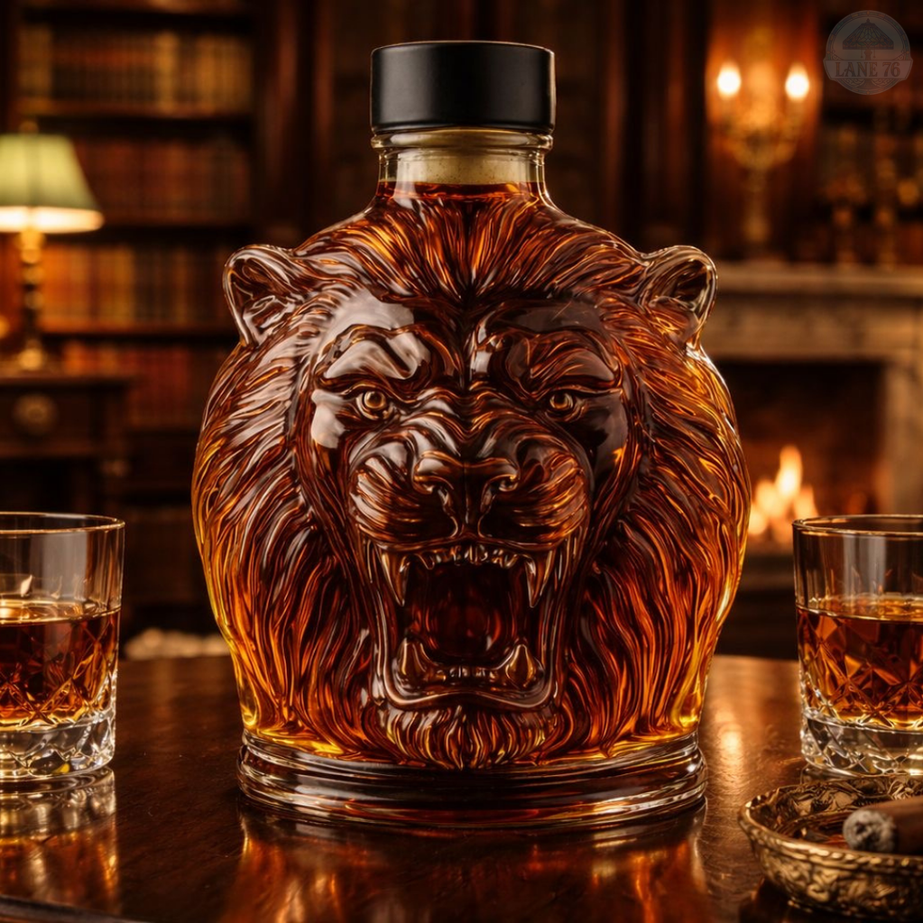 Whiskey Decanter - Lion Edition