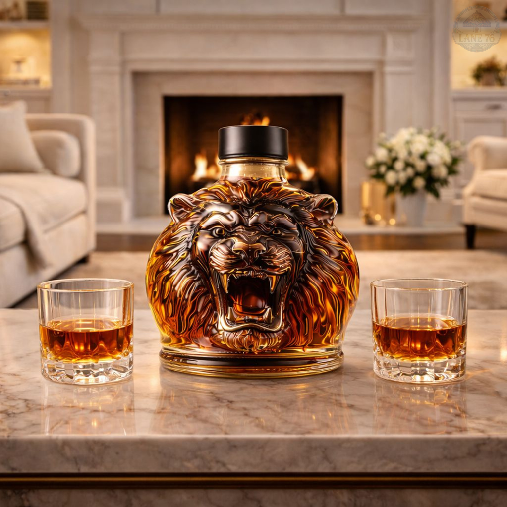 Whiskey Decanter - Lion Edition