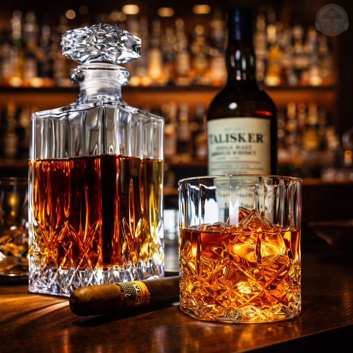 Whiskey Decanter - Set with Decanter and Glasses