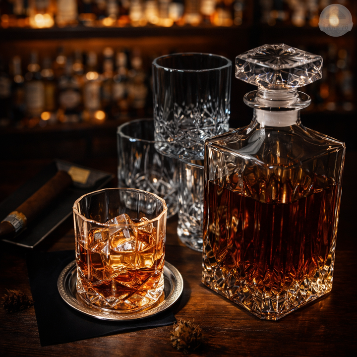 Whiskey Decanter - Set with Decanter and Glasses