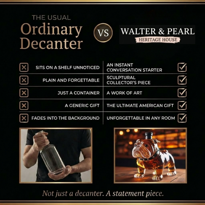 Whiskey Decanter - Bulldog Edition